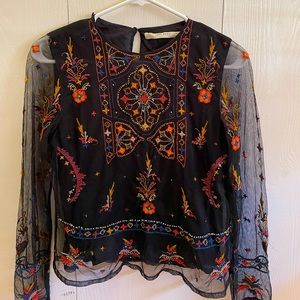 Zara size small long sleeve shirt